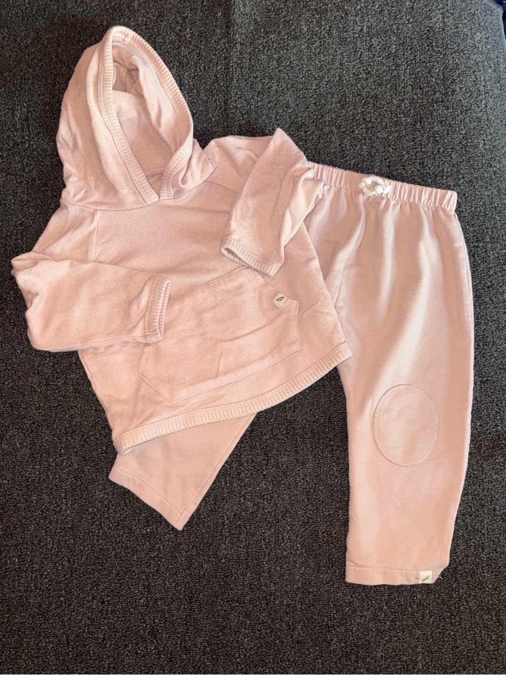 Easy Peasy Baby 18M Light Pink Hoodie & Pants 2 Piece Outfit Set
